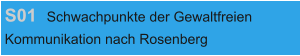 S01 Schwachpunkte der Gewaltfreien  Kommunikation nach Rosenberg